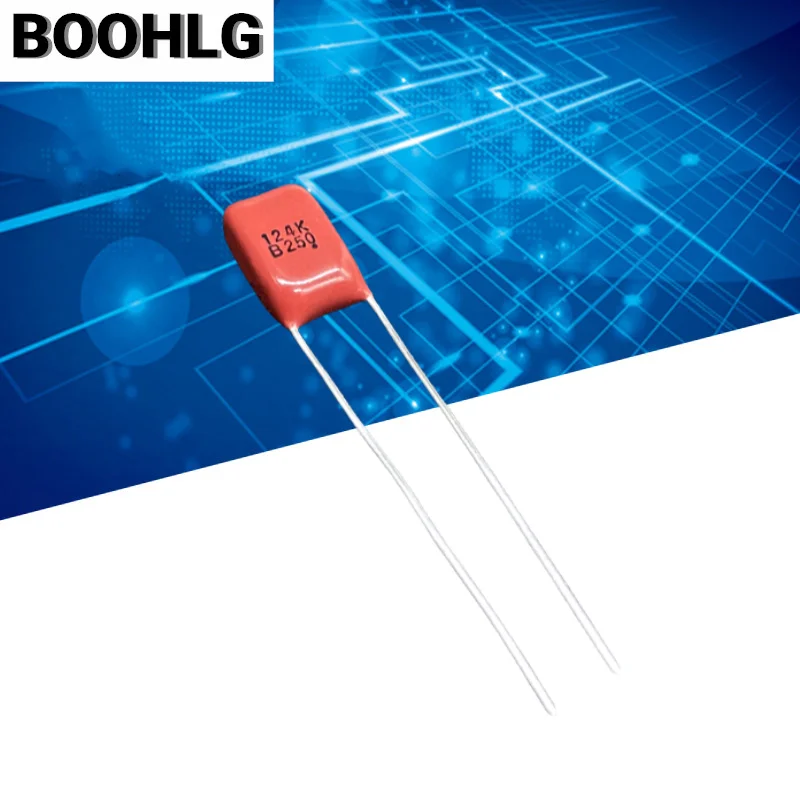 20pcs CBB 124 120nf 0.12uf 250v 100v high frequency film capacitor