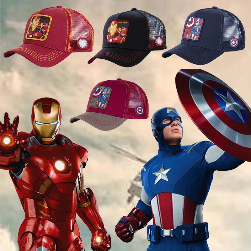 

Disney Infinity War Baseball Caps Man Captain America Iron Man Unisex Hat Women Visors Adjustable Avengers Peaked Cap Girls Gift