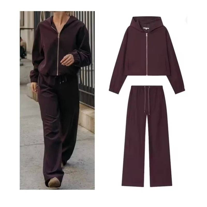 

NERHEFZ женская куртка с капюшоном и эластичным подолом, осенняя мода, женские пальто с длинными рукавами и карманами на молнии, женские шикарные топы