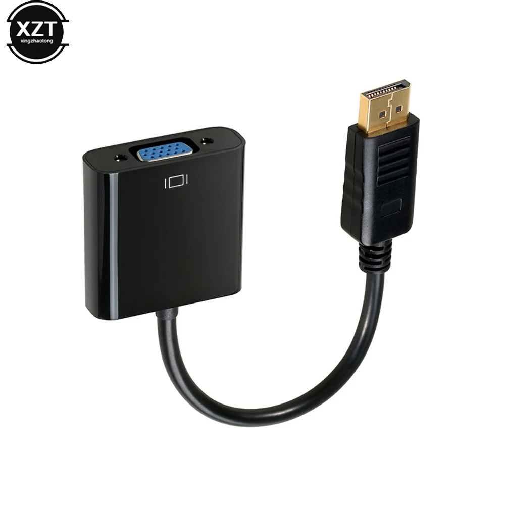 DP do kabel adaptera VGA 1080P DisplayPort męski do VGA Adapter żeński konwerter do projektora HDTV Laptop