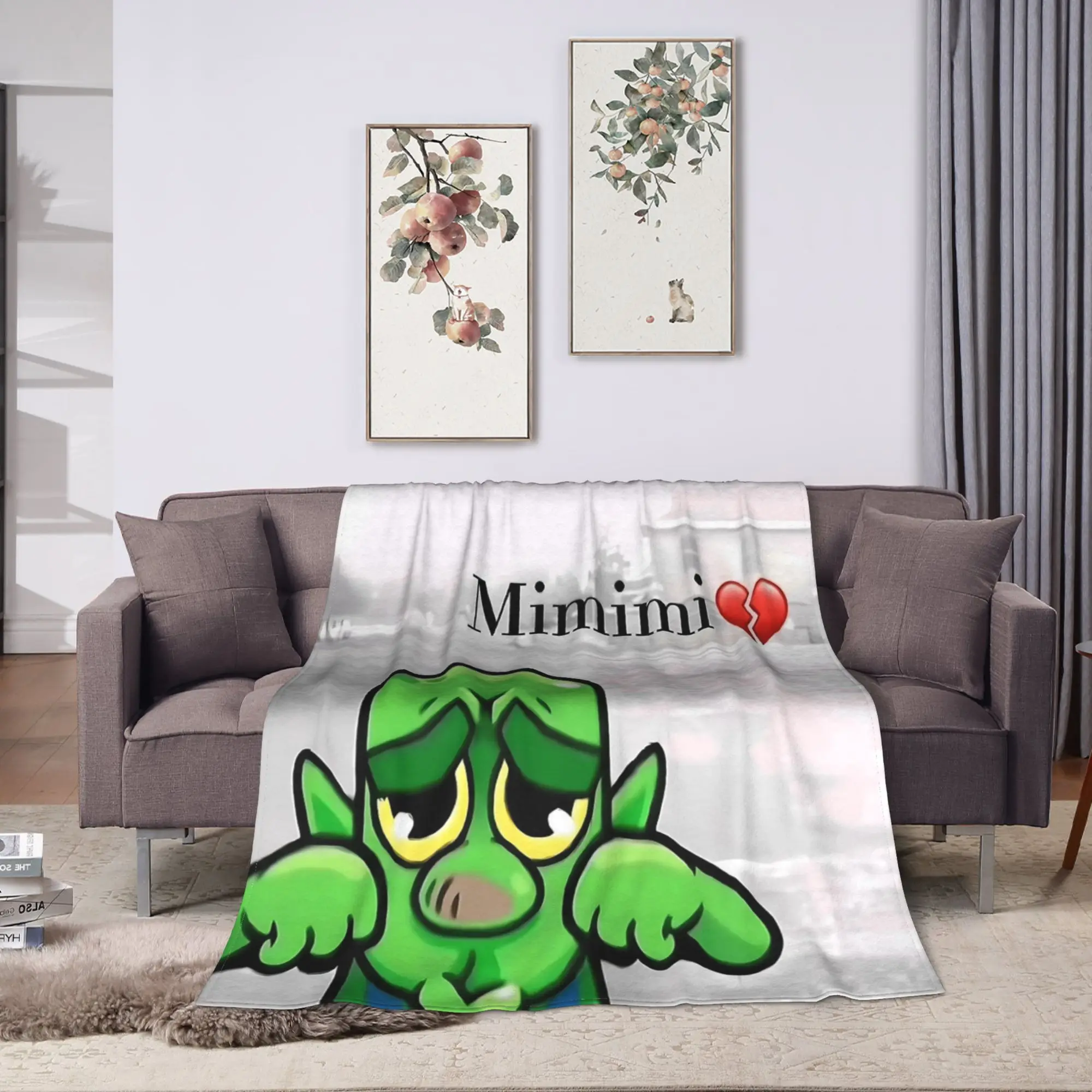 ميميمي البكاء عفريت الصدامات رويالز البطانيات الفانيلا ربيع الخريف متعددة الوظائف الدافئة رمي البطانيات للمنزل مكتب لحاف #2