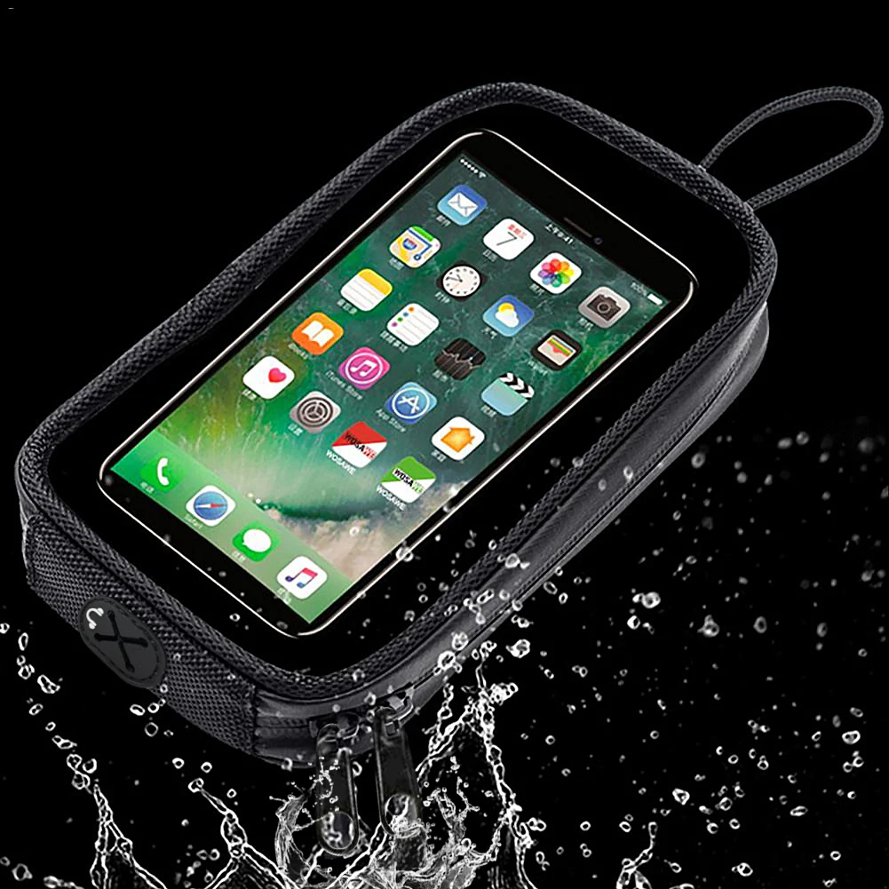 Universal Motorcycle Fuel Tank Bag Magnetic Fuel Tank Transparent Bag Mobile Phone Seat Bag Cell Phone Holder Pouch Waterproof