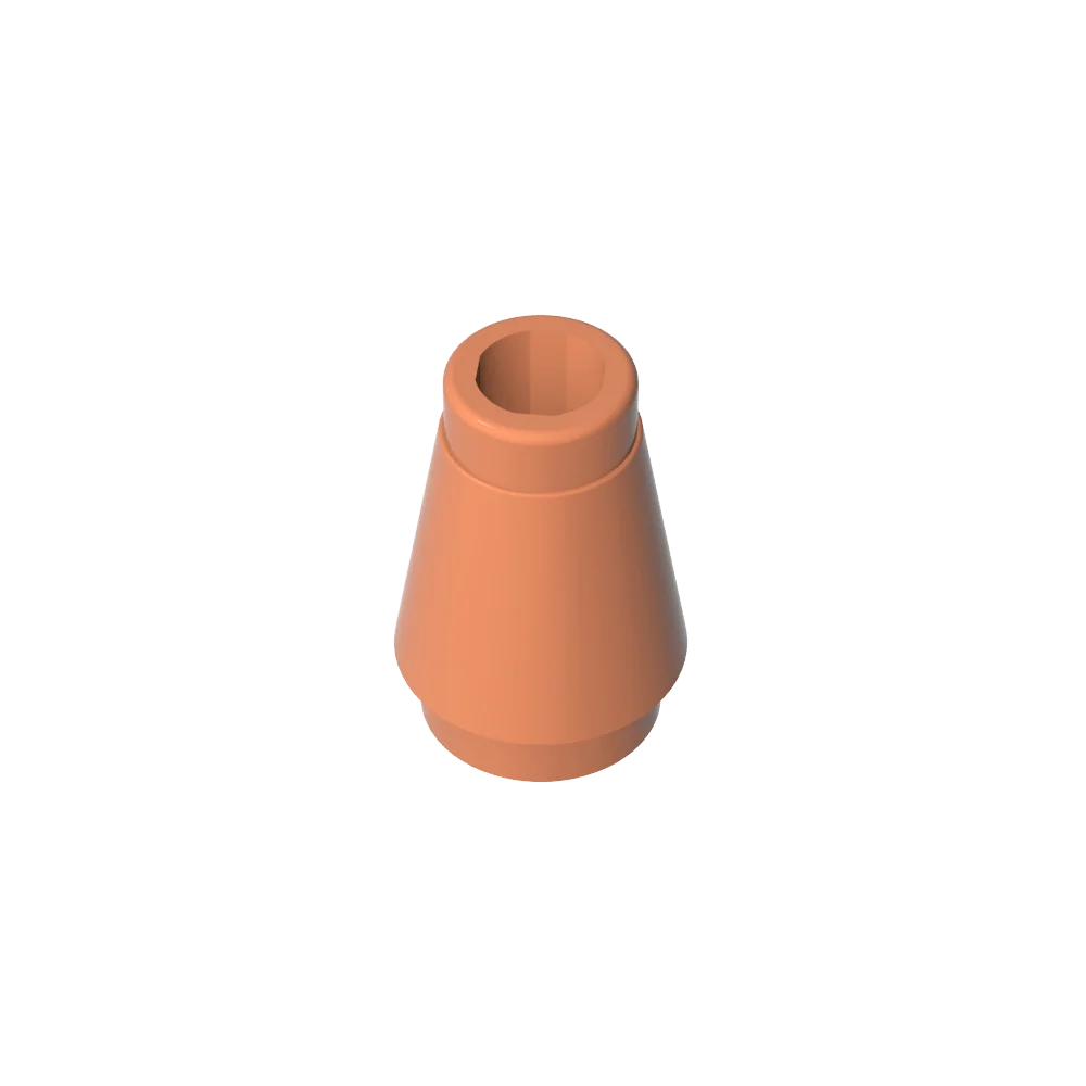Gobricks GDS-606 NASE CONE KLEIN 1X1 kompatibel mit Lego 4589 6188 59900 64288 DIY-Lernbausteinen für Kinder