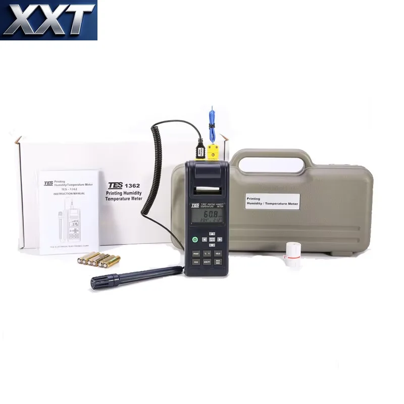 XXT TES-1362 Periodically Print Out From Pre-Set Time Interval Printing Humidity Temperature Meter Thermometer Hygrometer