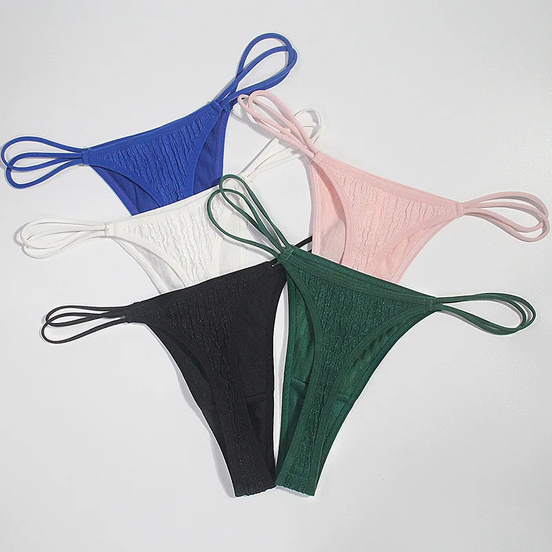 Invisible Thin Strap G String Sexy Lingerie 2022 New Low-Rise Women Thongs Underwear Solid Comfortable Female Calzones Mujer