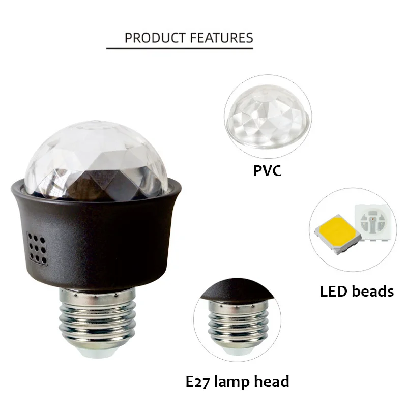 Mini luz LED decorativa E27, luz nocturna para DJ, Festival, Navidad, ocio, Bar, ambiente, novedad de 2024