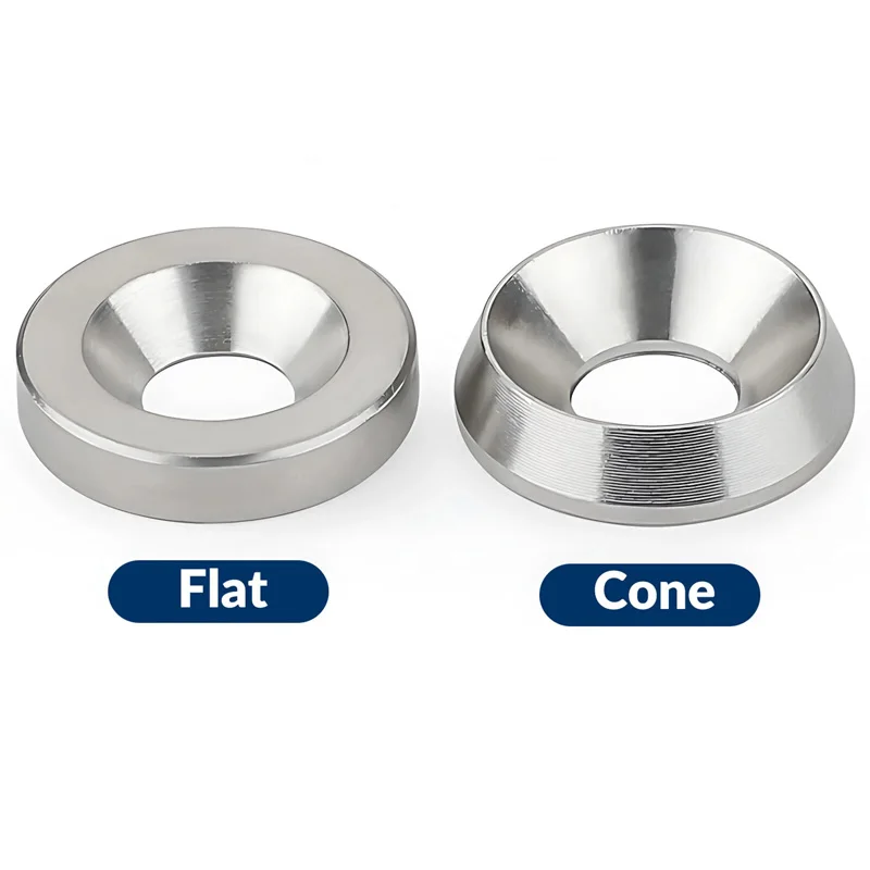 Concave and Convex Tapered Washers 304 Stainless Steel M3 M4 M5 M6 M8 M10 Conical Solid Countersunk Head Flat Gaskets