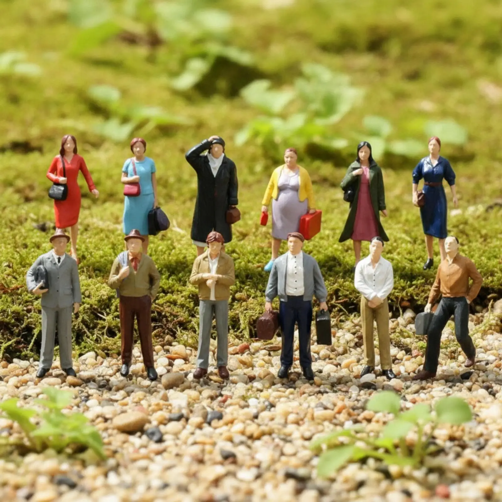 Hand Painted Professional Figurine Col 6.6cm Miniature Figure for Custom Layout Diorama Decorative Piece Accessories