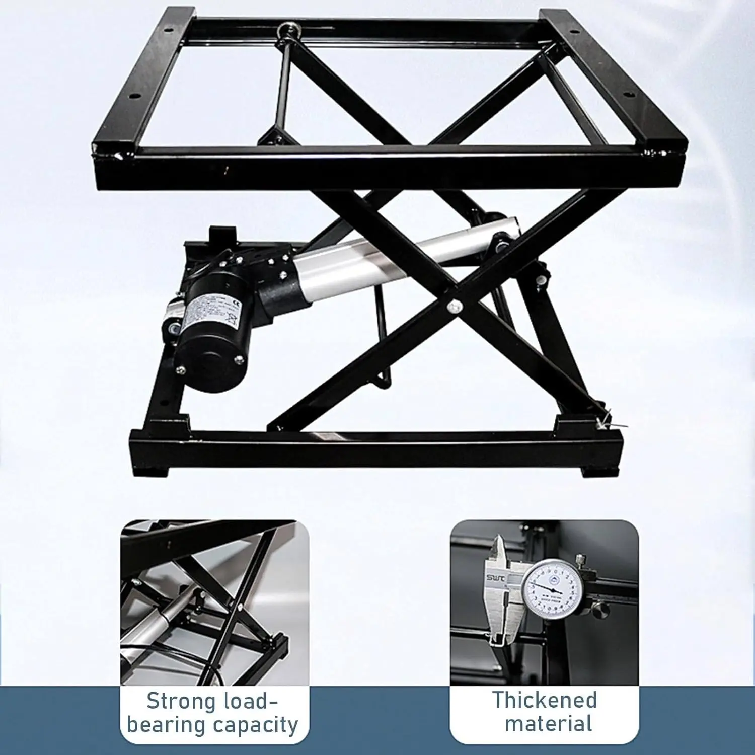 Electric Scissor Lift Table 50kg Load, Height Adjustable Electric Lifting Platform, Coffee Table Lift, Working, Customized