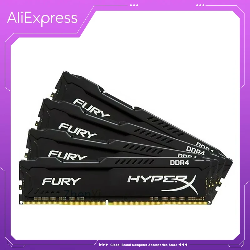 

HyperX Fury Memoria DDR4 32GB 16GB 8GB 3200MHz 2400MHz 2666MHz Desktop Memory DIMM RAM