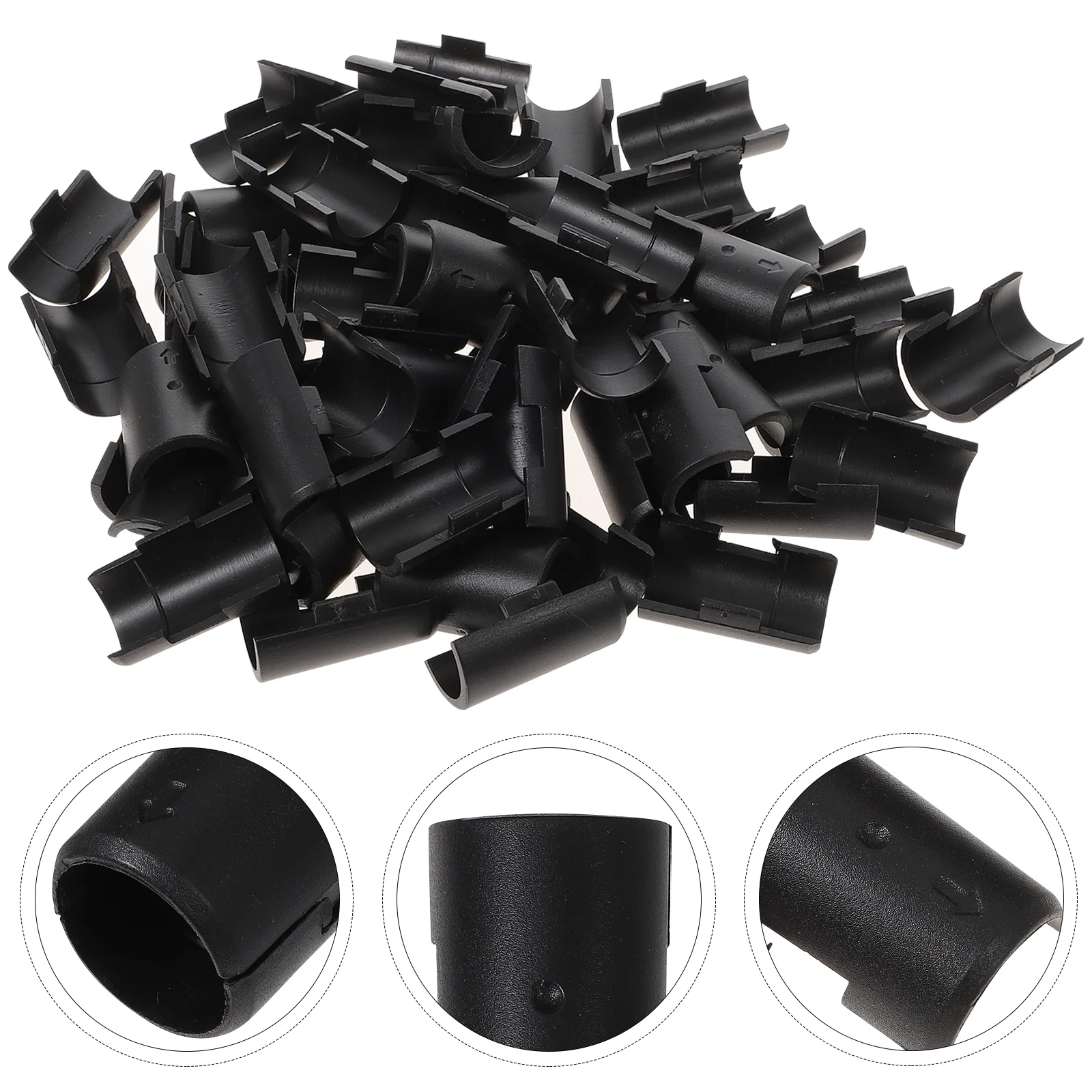 32 Pairs Wire Shelving Lock Clip Shelf Clips Replacement Fits 25mm Post Easy Use Plastic Anti Static Clips For Metal