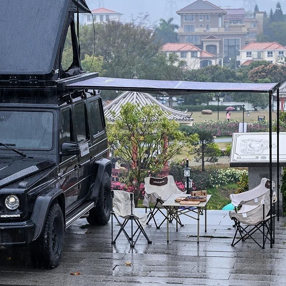 UTV&ATVFactory Price Custom Camper Use Roof Rack Vehicle Car Awning Tent Foldable Car Side Awning