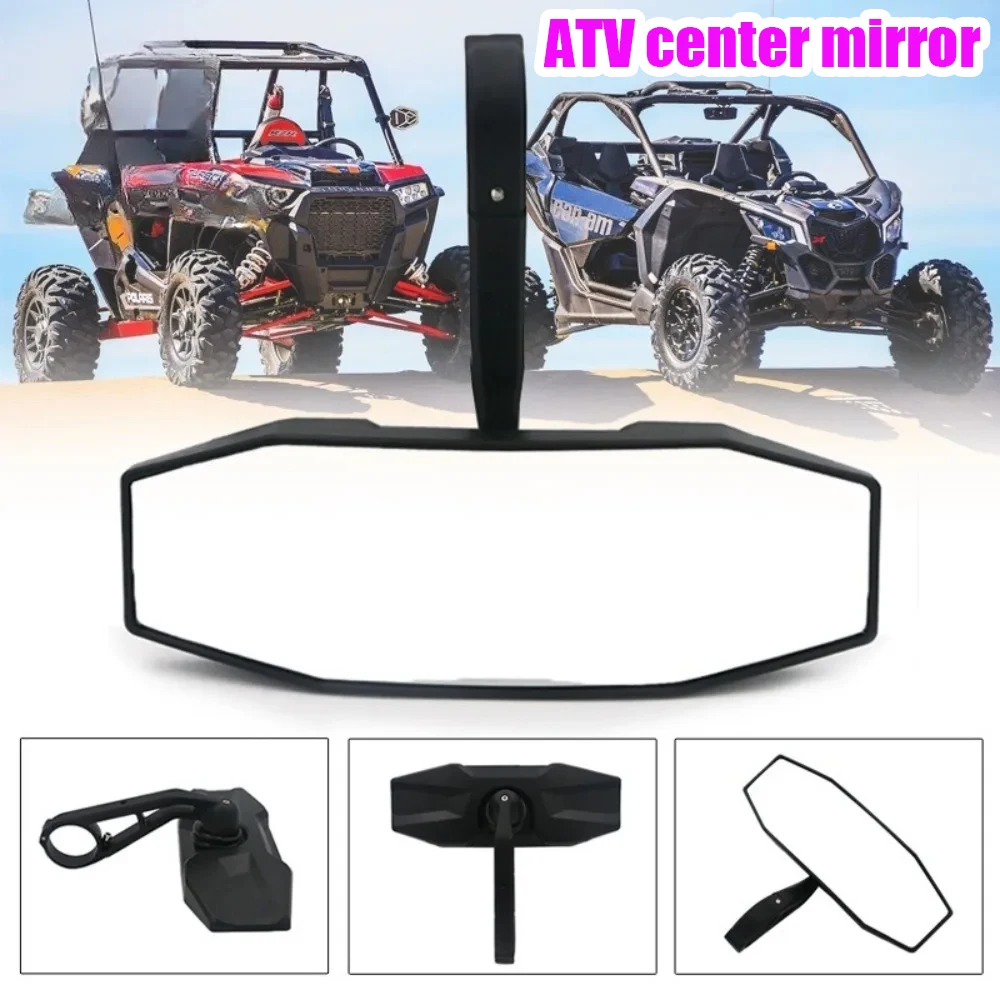 

UTV Center Rearview Mirror Convex Wide Angle Anti Glare And Waterproof Suitable For Mud Desert Dune Adventures And Forest Trails