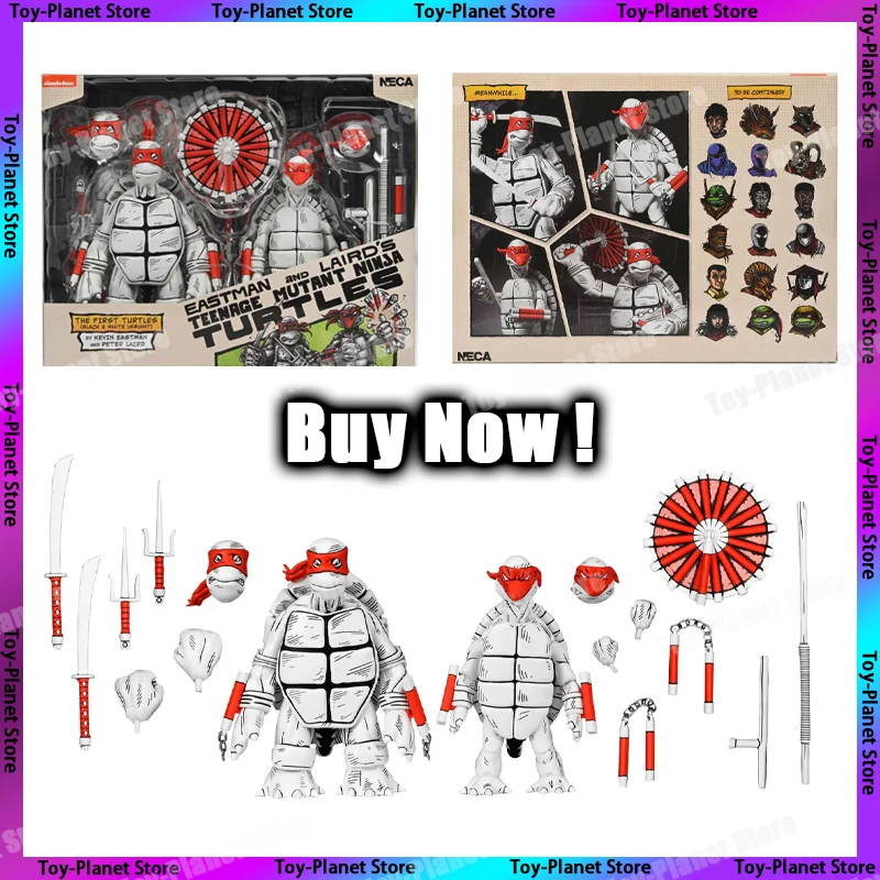 

Фигурки героев аниме Neca Tmnt, фигурки черно-белых черепашек, фигурки, подарки, игрушки