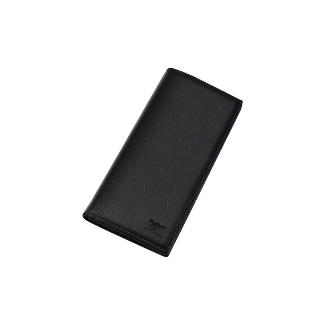Portefeuille en cuir de vache SEPTWOLVES pour homme, noir CXD3A1313221-07