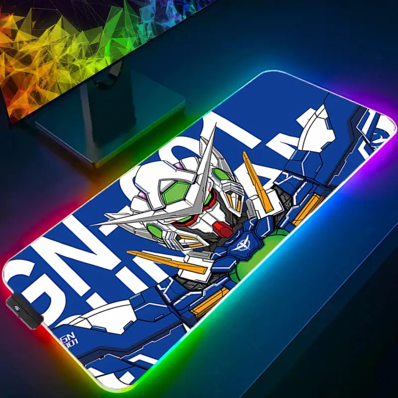 Gundam RGB Mouse Pad With RGB Lighting