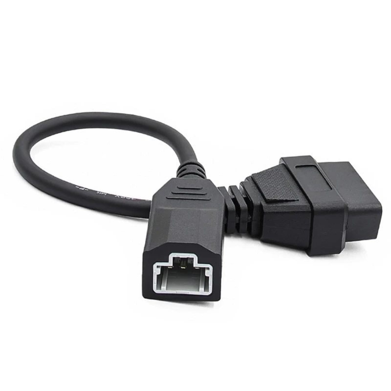 Vehicle Diagnostic Adapter Cable 3 Pin to 16Pin OBD2 Cable Easy OBD2 Adapter Cable Simple Installs for Vehicle