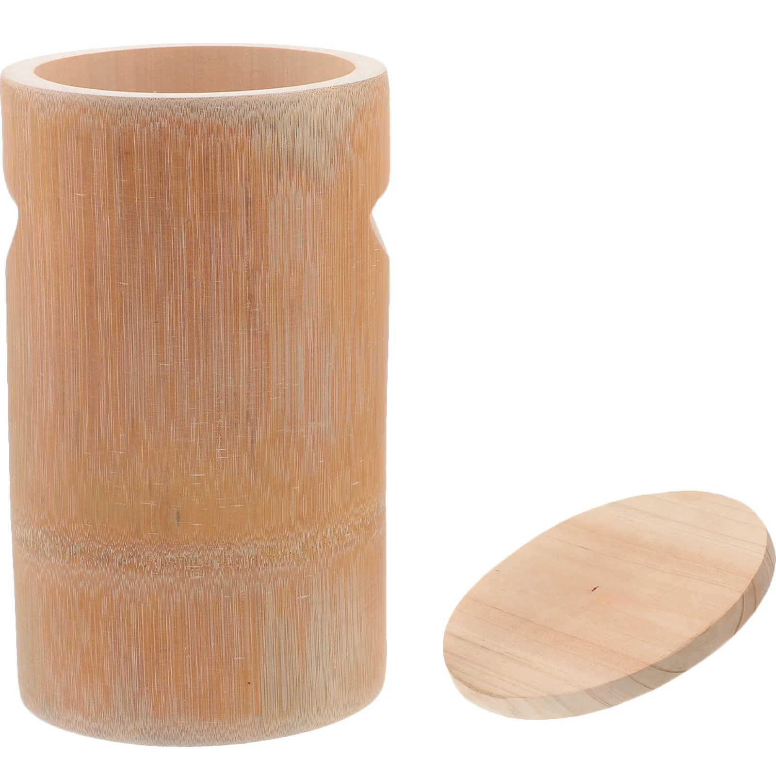 

Bamboo Rice Bucket Small Steamed Rice Container with Lid Kitchen Storage for Sushi Korean Japanese Food Party Home