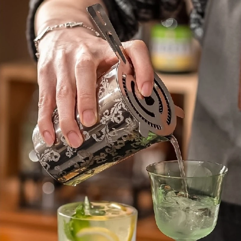 

500ml Stainless Steel Stirring Tin Mixing Glass Preferred by Pros and Amateurs Alike, Make Your Own Specialty Cocktails Barware