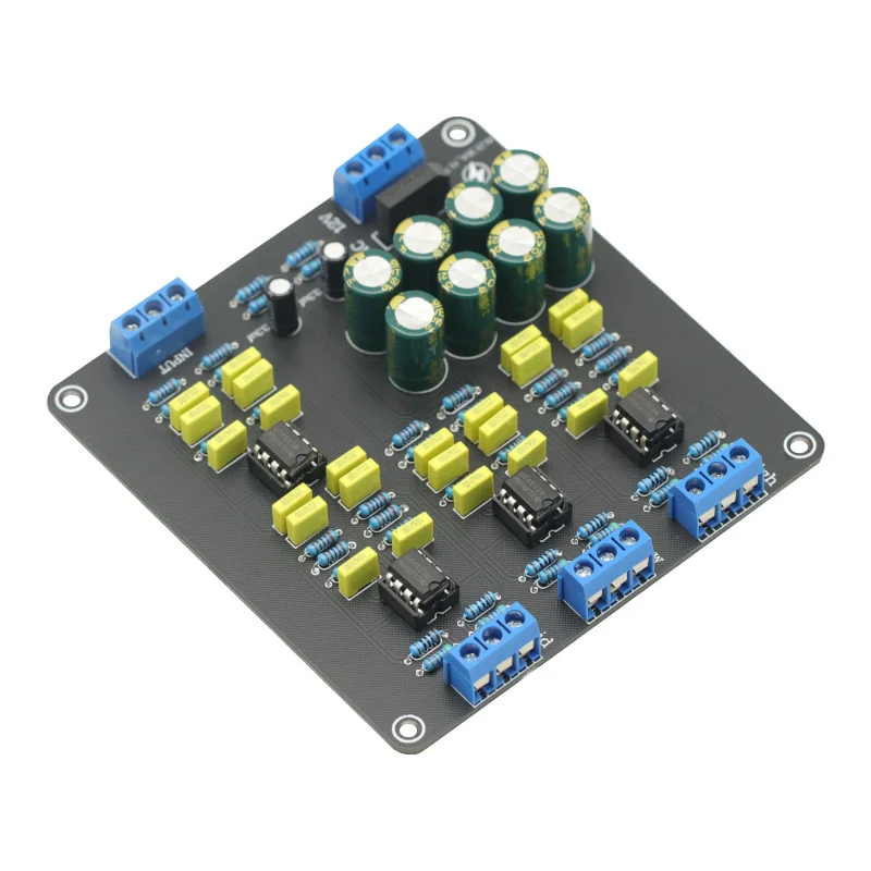 AC 12V NE5532 Dual-channel 2.0 Stereo High/Mid/Bass 3-way Speaker Electronic Crossover filter 328hz-3288hz