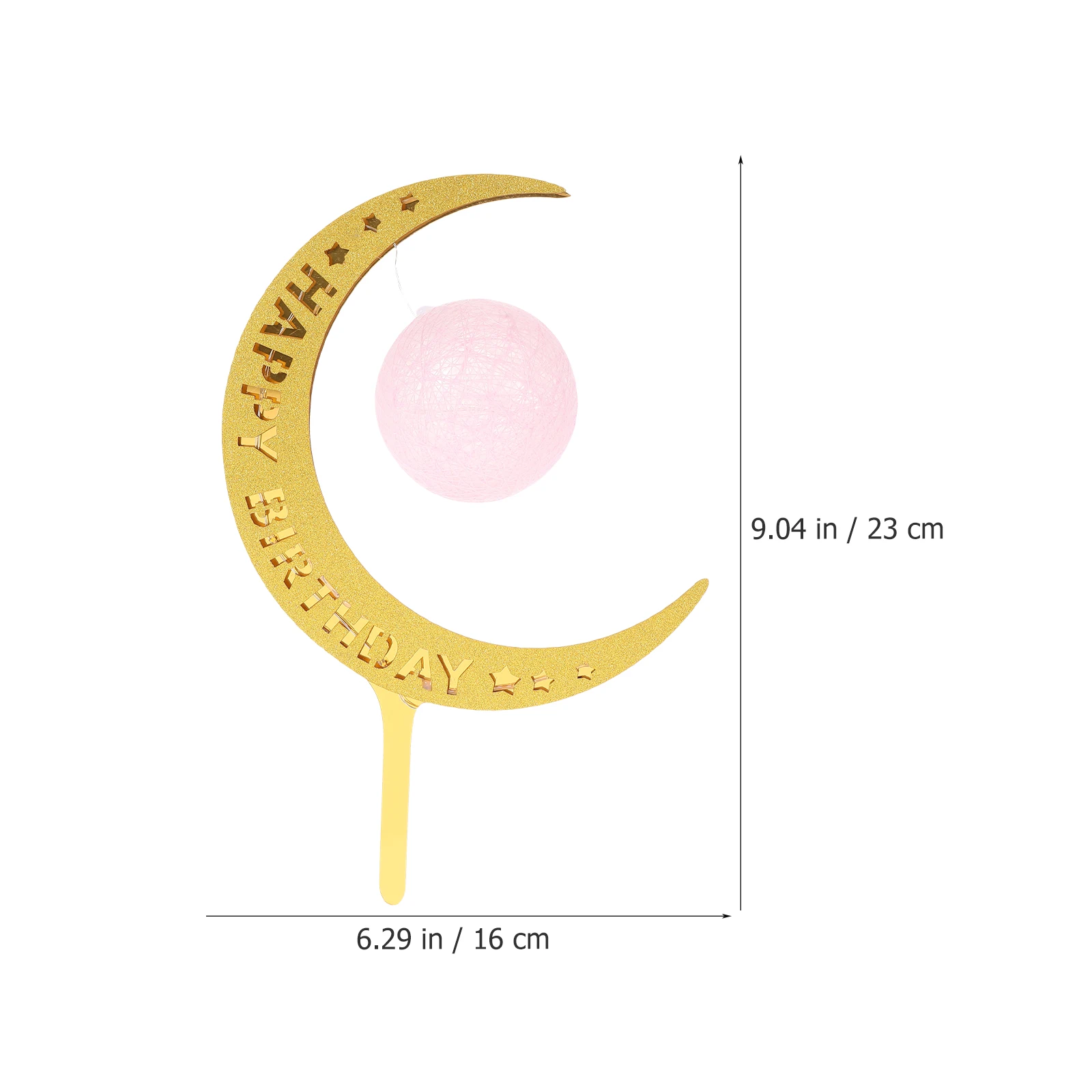 

Moon Lamp Creative Cake Decoration Toppers Atmosphere Luminous Decorations Cupcake Party Personal Gathering