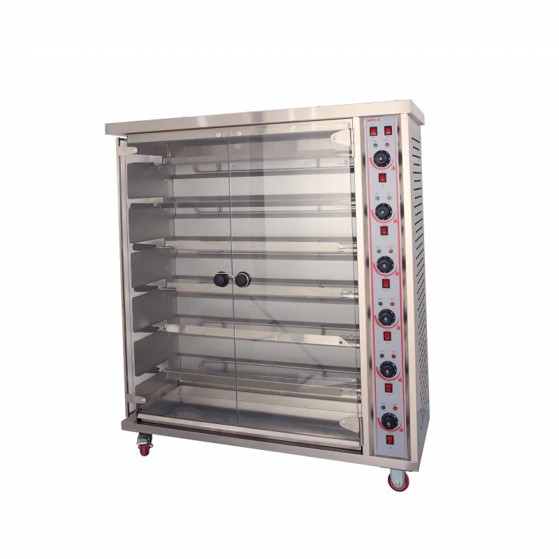 Stainless Steel Electric Automatic Rotating Chicken Rotisserie Chicken Grill Machine for Sale