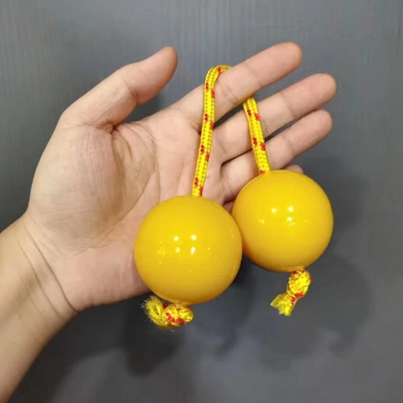 Juego de bolas rítmicas Aslatuas, juego de bolas de tambor de calabaza doble con sonajero de huevo musical