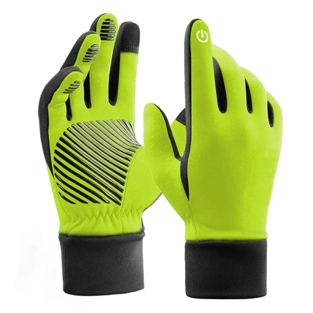

Winter Outdoor Cycling Running Ski Sports Gloves Warm Thermal Fleece Bicycle Bike Hiking MTB Touch Screen Gloves Full Finger
