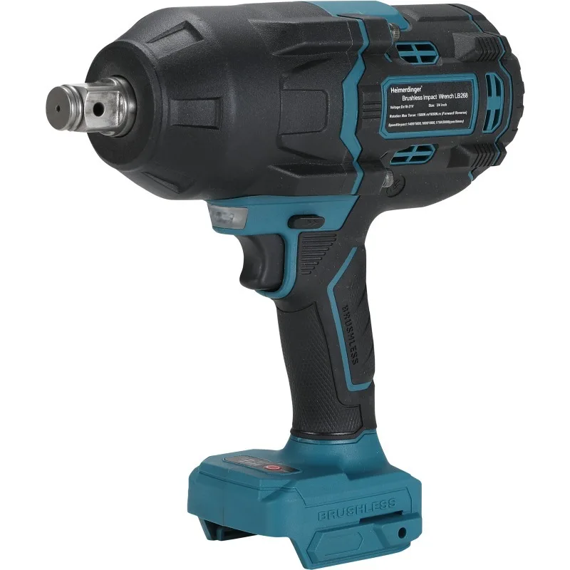 Heimerdinger 1600N Brushless Impact Wrench LB268, Cordless Power