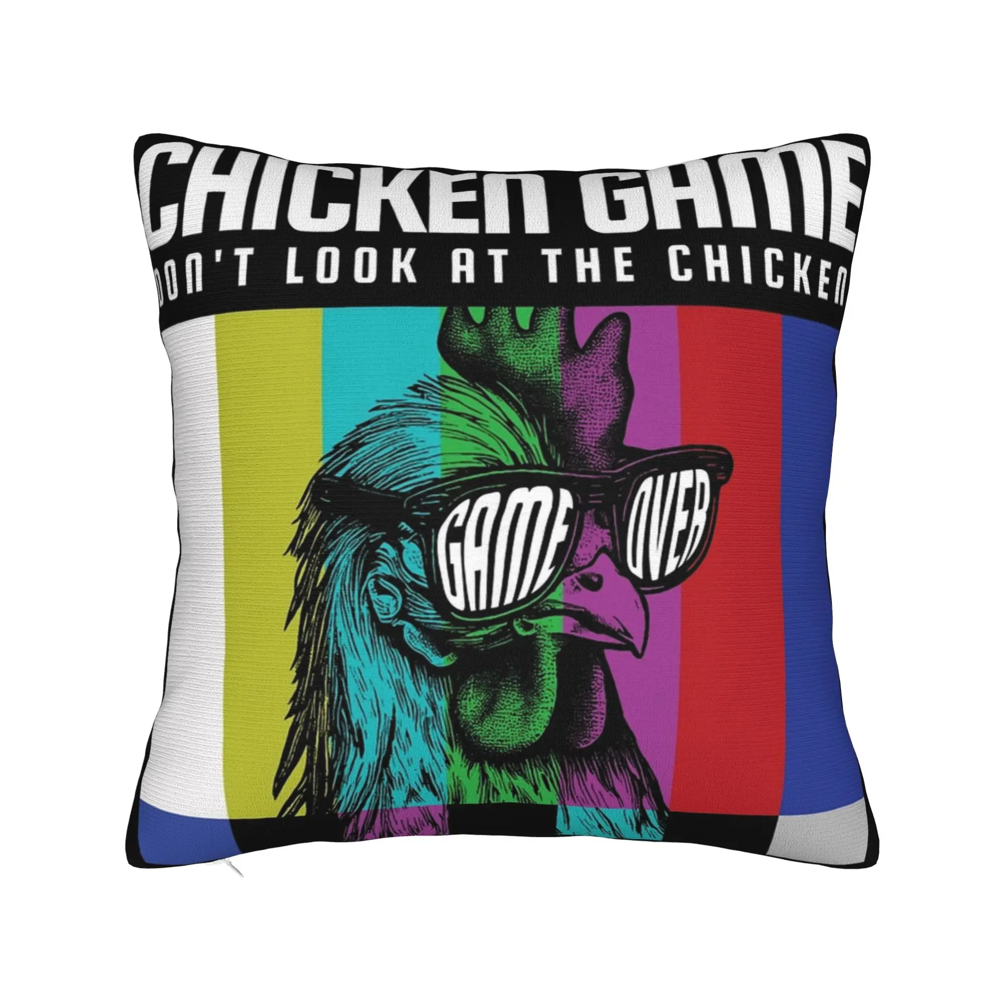 Chicken Game Dont Look At The Chicken Pillow Cover Printing Cushion Cover Decorative Pillow Case Cover Home Multiple Sizes