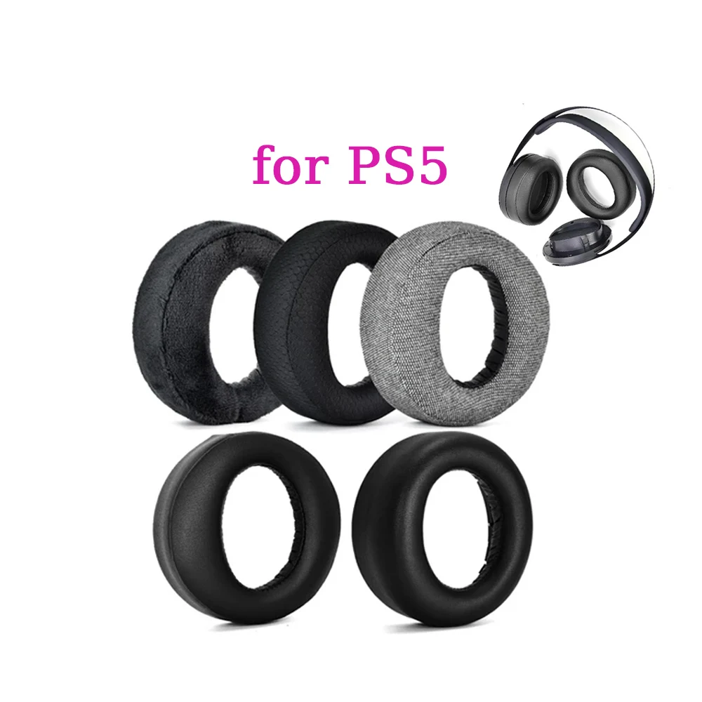 2PCS Earpads Foam Ear Pads Earmuffs For PS5 Pulse 3D Headphone Headset EarPads Replacement Repair Parts Ear Cushion Cover