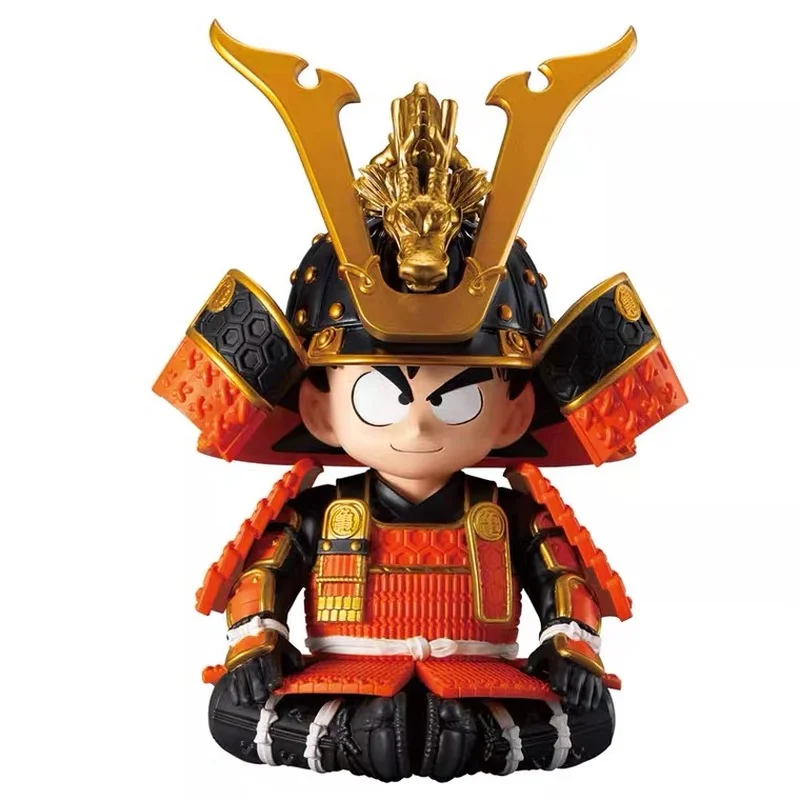 

Bandai Genuine Dragon Ball Young Son Goku Samurai Armor Action Figure Anime Figure Character Scenery Gift Toy 12CM For Children