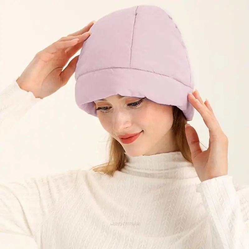 X5XA Topi Berlapis Lembut Ringan Topi Musim Dingin Topi Tebal untuk Remaja Dewasa Topi Perjalanan Tetap Hangat