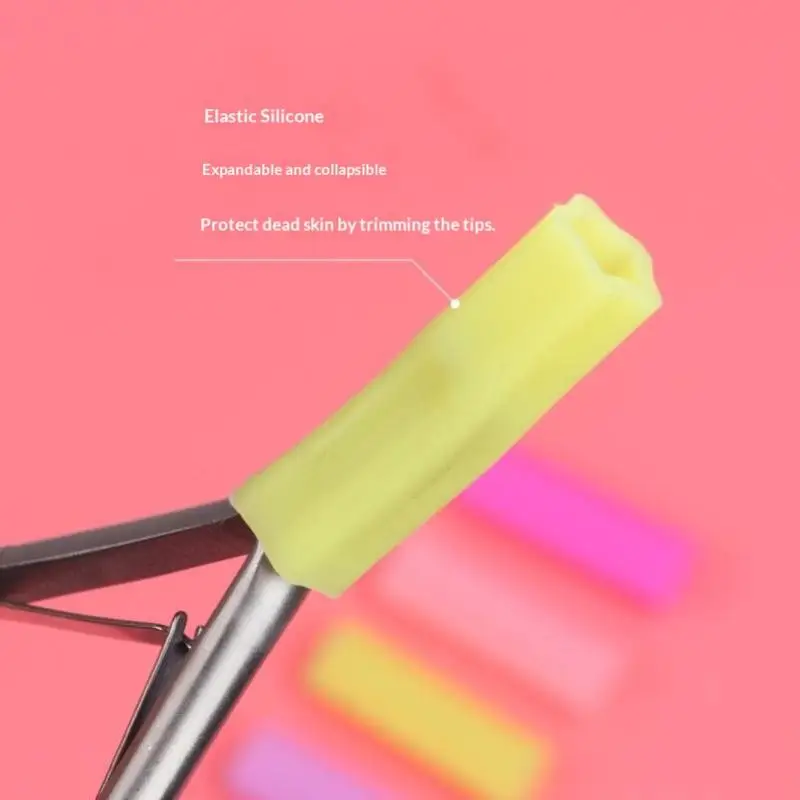 Silicone Nipper Protective Sleeve Soft Anti-Scratch Cover for Cuticle Scissors Portable Manicure Tool for Home Salon Use