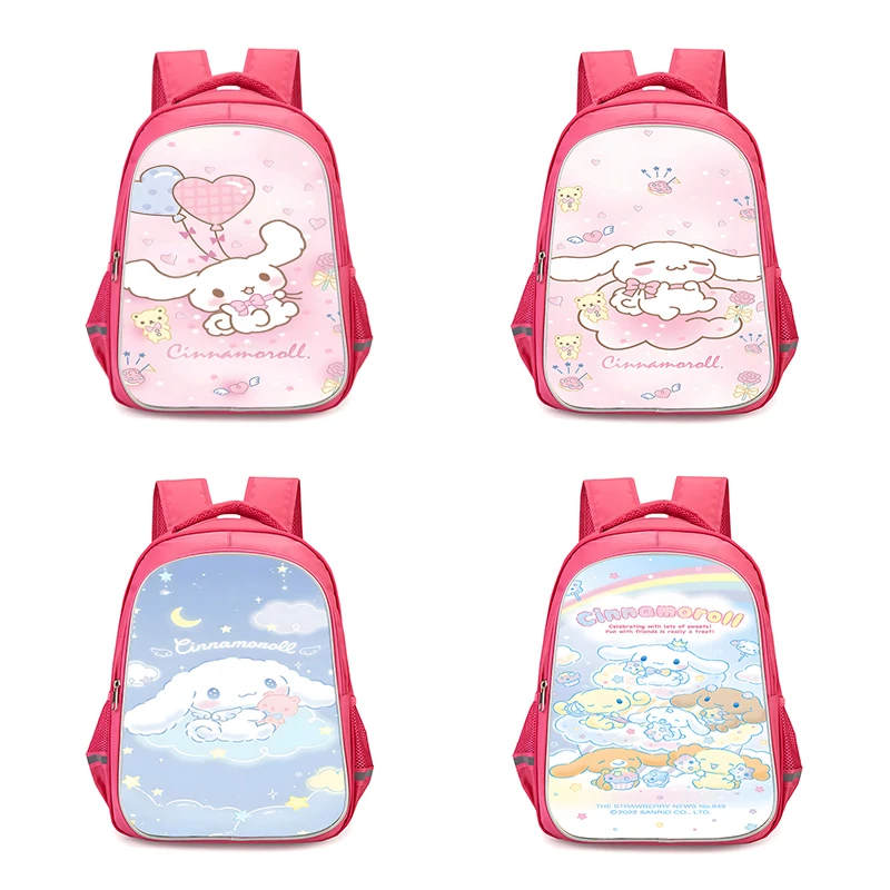 Kinder rucksäcke niedlichen Anime rosa Cinna moroll Mädchen Student Geburtstags geschenk Schult aschen Camping haltbaren Rucksack