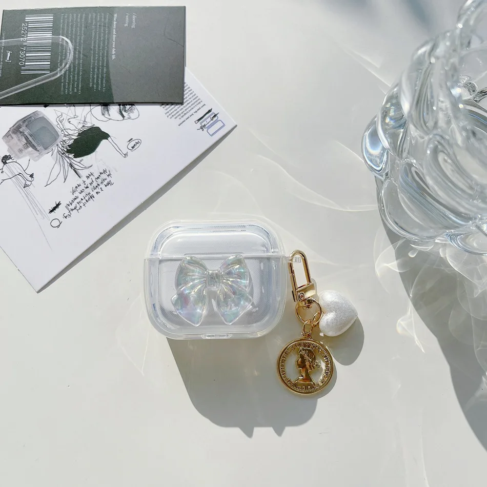 Симпатичная любовная цепочка для Sony linkbuds S WF LS900N, разноцветная силиконовая крышка для наушников с бабочкой для Sony LinkBuds чехол