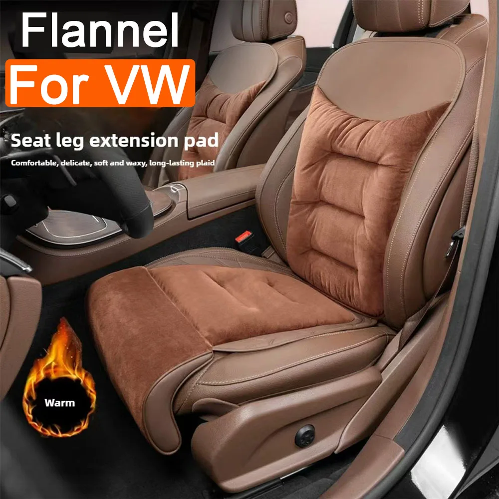 

Car Seat Leg Support Extension Flannel leather Auto Seat Extender Leg Cushion For Volkswagen VW GTI Touran Golf Passat Touran CC