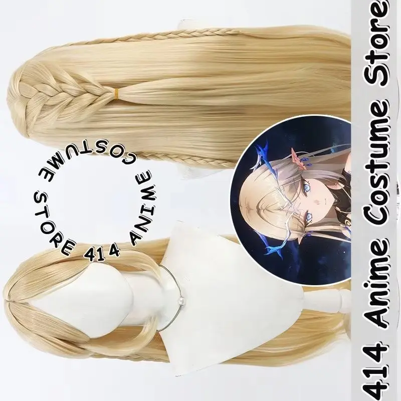

Game & Anime Cathérina Cosplay Wig Wuthering Waves Yellow Styled Scalp Heat-Resistant Fiber Synthetic Hair