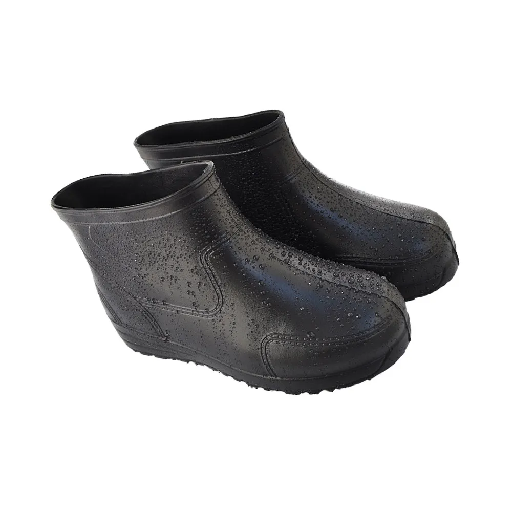 

1Pair Anti-Slip Rain Boots Black Size 44 Thick Sole Non-Slip Wear-Resistant for Wet Floors Scientific Research Medical Hotels