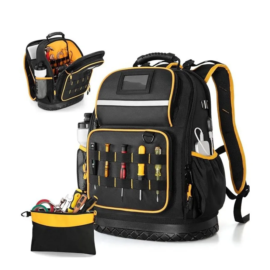 Shoulder Tool Backpack, Electrician, Housekeeping Maintenance, Large Capacity Storage Backpack