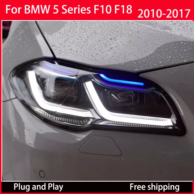 Car Lights for BMW F10 F18LED Headlight Projector Lens 2010-2017 F18 520i 525i 530i F11 Front DRL Signal Automotive Accessories