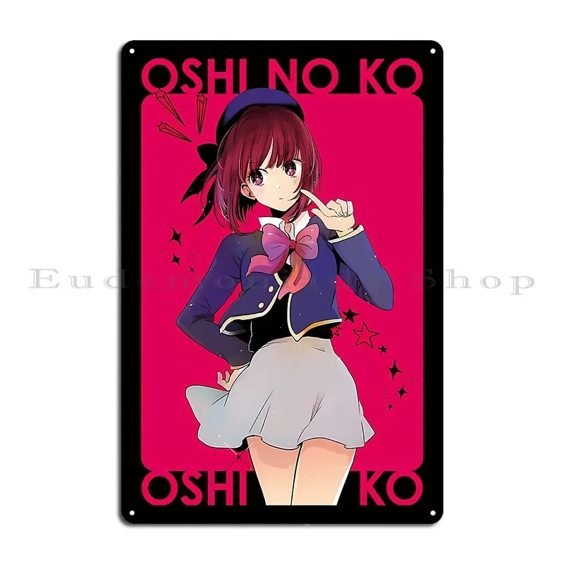 

Oshi No Ko Metal Plaque Designer Cave Garage Bar Funny Tin Sign Poster