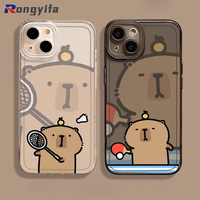 For OnePlus 13 13R 12 12R 11R 10R 10 9 8 Pro 9RT 8T 7 6 6T ACE 5 3 Pro 3V 2V Phone Case Cute Fur Capybara Clear Shockproof Cover