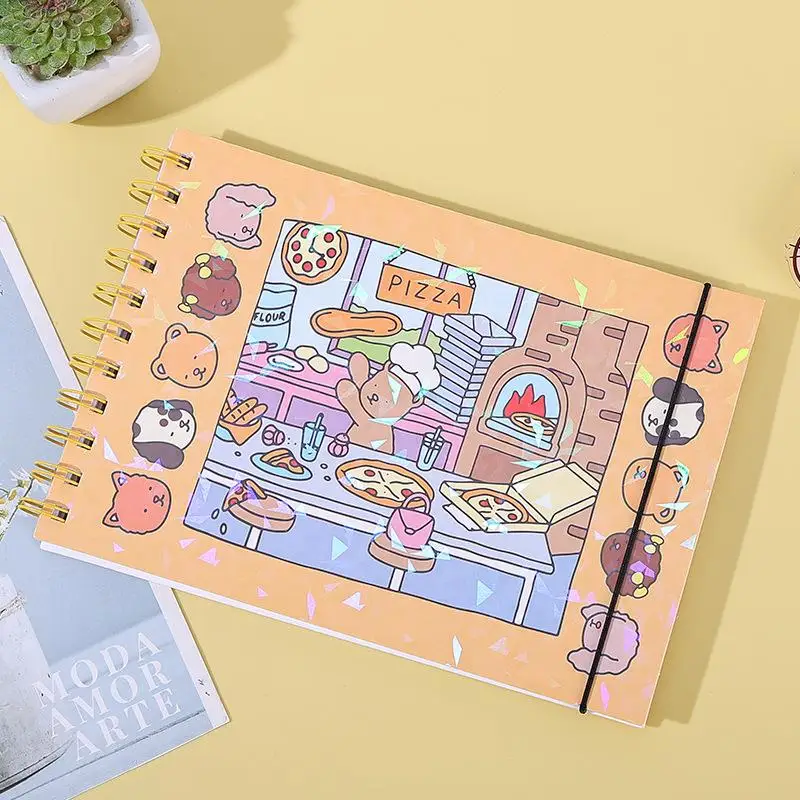 1 قطعة BOBBIE السلع الاسترخاء تلوين كتاب الميزات لطيف الفتيات الكرتون كتاب التلوين يسمح لك الاسترخاء في لحظة مريحة