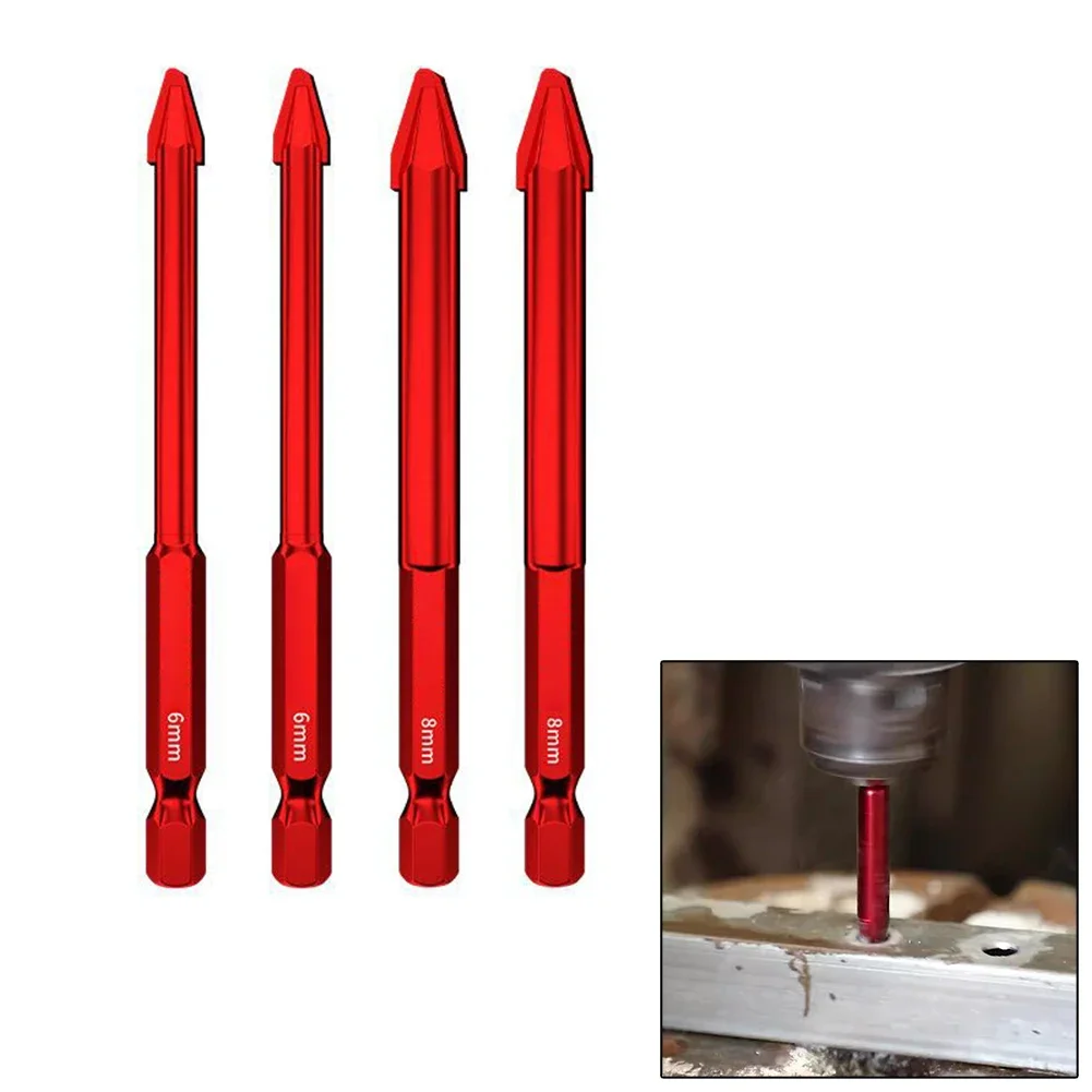 

3/4 шт. 6-12 мм эксцентриковое сверло для стеклянной плитки, пробивная каменная плита, треугольное сверло для сверления гипсокартона, кирпича, дерева