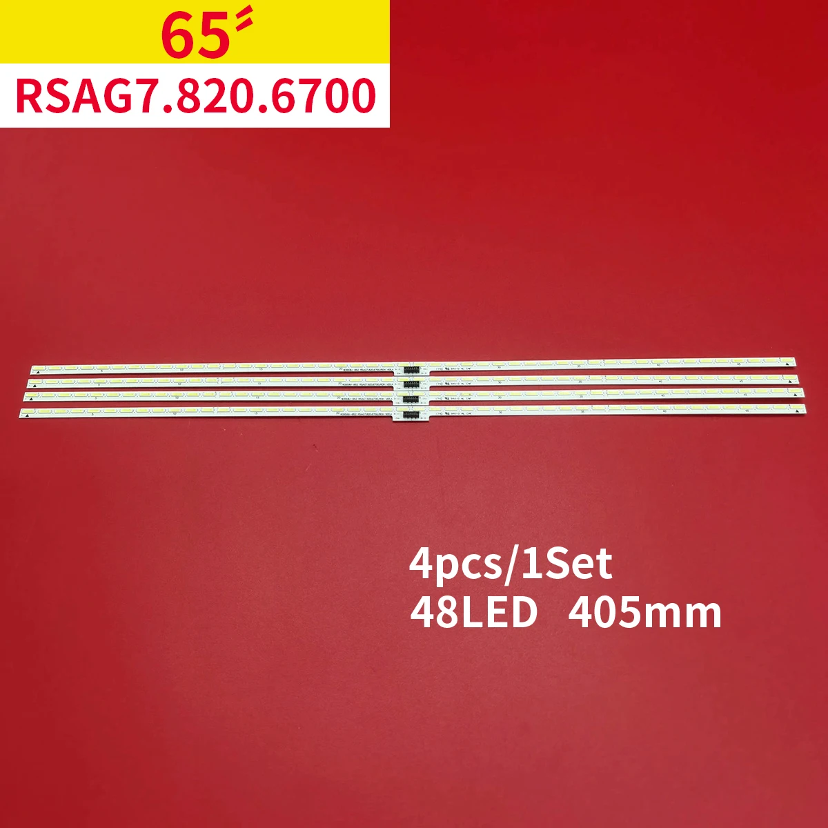 

4pcs 48LED LED Backlight strip For HT65M7000UWTG RSAG7.820.6700/R0H GT-1155359-A SSY-1155359-A 405mm