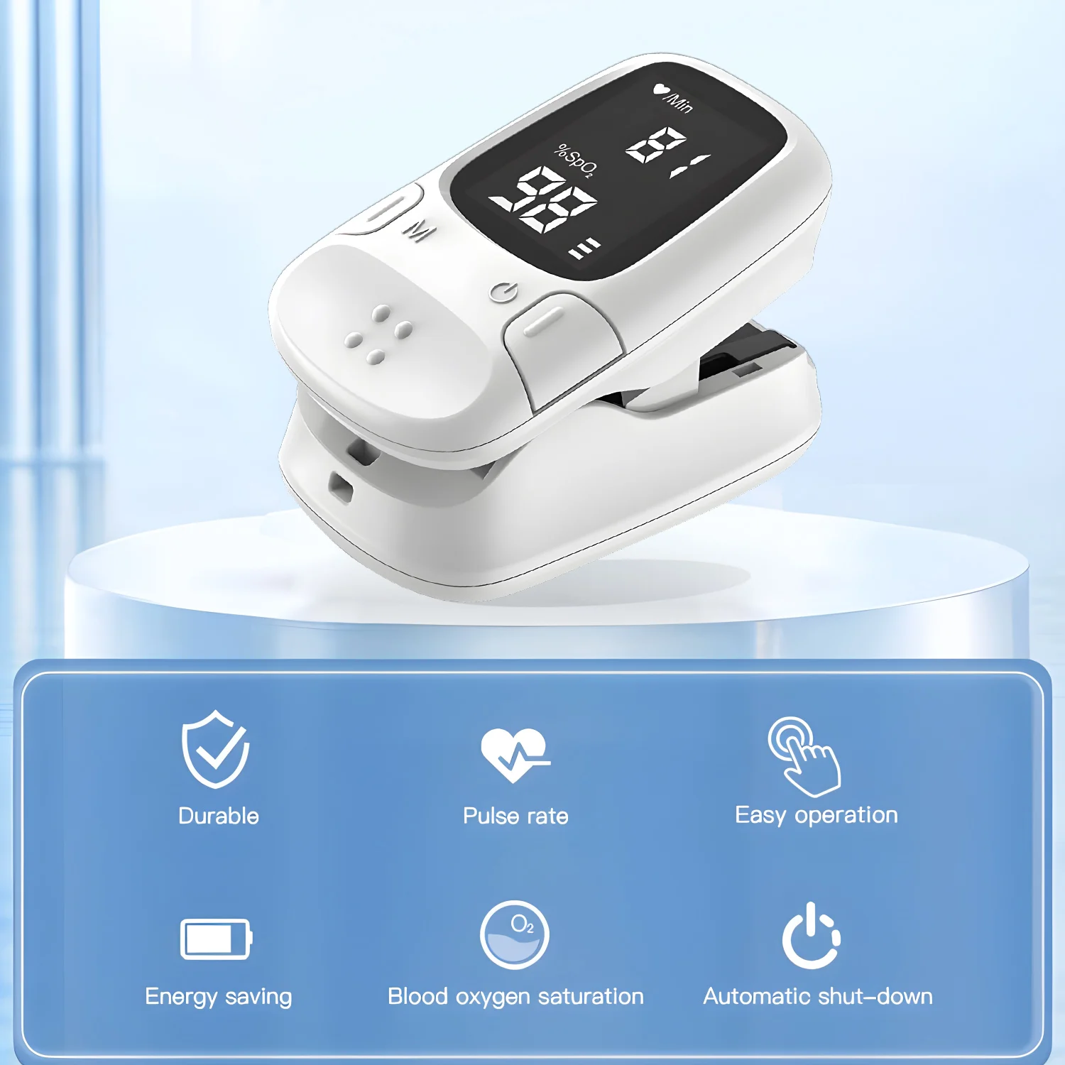 Electronic Soft-Head Thermometer for Oral or Armpit Use