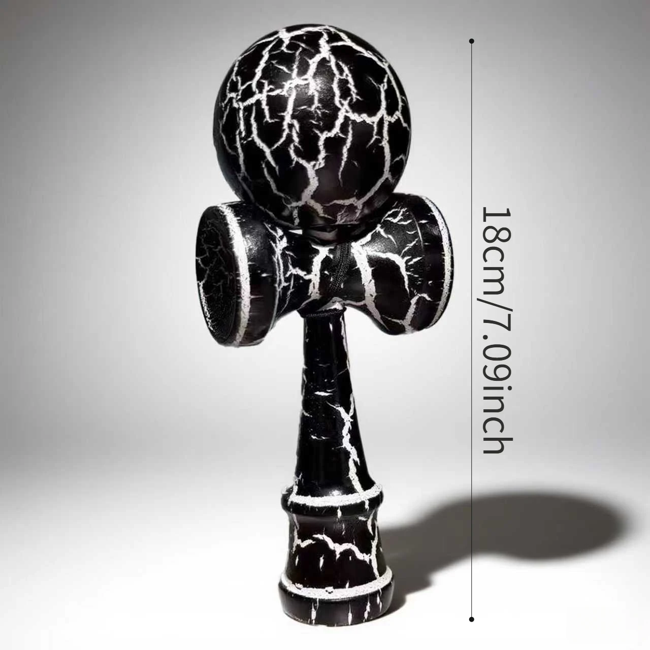 Kendama | Dual-Color Crack Ball + Random Patterns Wooden Great for Adult Hand Coordination Training, Beginners, and Gifts