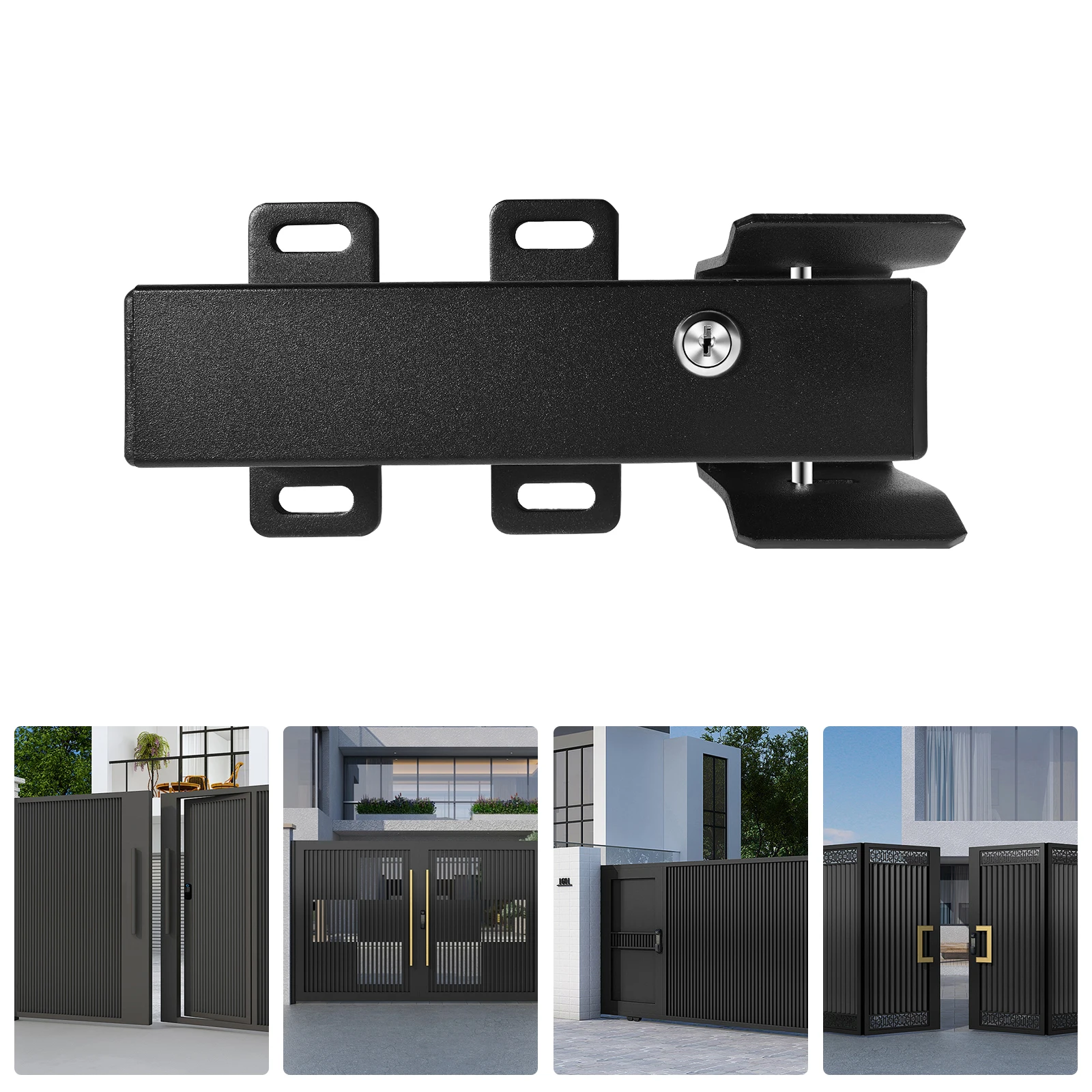 Serrure de porte électrique automatique 24V DC, serrure de sécurité IP44 avec système de contrôle d'accès et clé pour villas et zones résidentielles