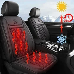 Car Seat Heater 12V 24V Quick Heating Car Seat Cover Flannel Cloth Car Heating Mat Universal Winter Electric Heated Seat Cover